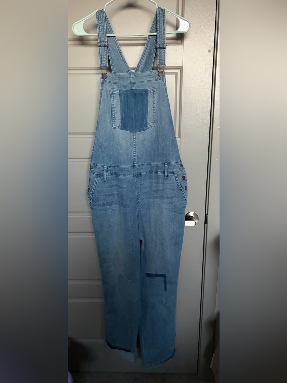 Macy's Light Blue Denim Women's Overalls Jeans